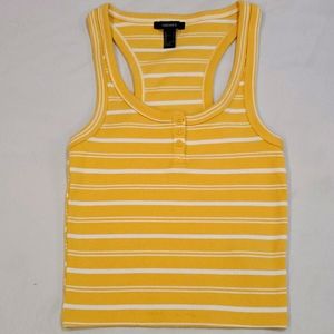 NWOT💥F21 90s vtg style semi cropped tank top